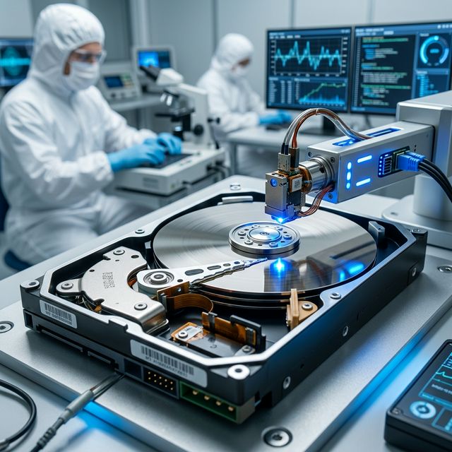 硬碟解碼與無塵室處理